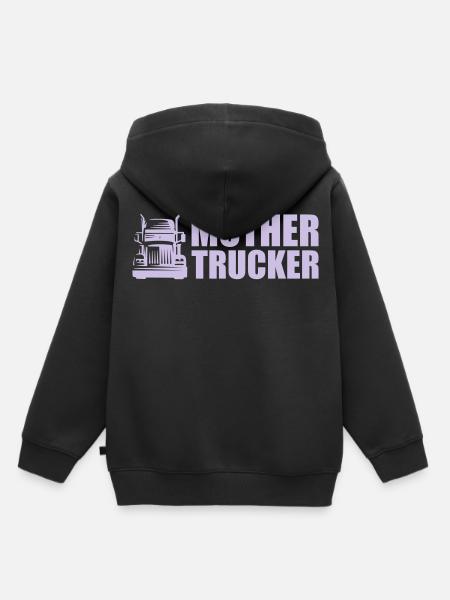 Mother Trucker - Kinder Premium Organic Hoodie - Schwarz