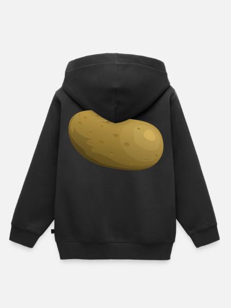 Kartoffel - Kinder Premium Organic Hoodie - Schwarz