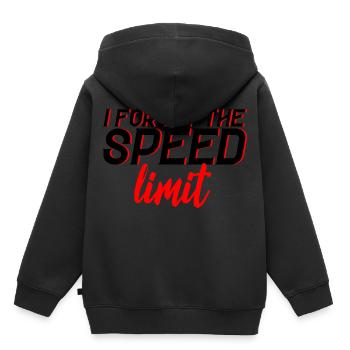 I Forgot The Speed Limit 3 - Kinder Premium Organic Hoodie - Schwarz - Hinten - AI Model Kid Male (0cm)