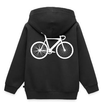 Track Cycling - Kids Premium Organic Hoodie - black - Back - AI Model Kid Male (0cm)