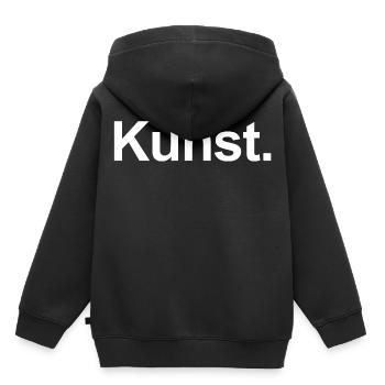 ART - Sweat Premium à capuche enfant bio - noir - Dos - AI Model Kid Male (0cm)