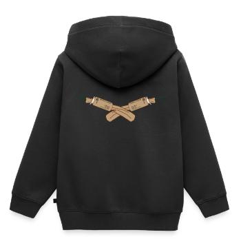 Feux d'artifice Pyro Trueno - Sweat Premium à capuche enfant bio - noir - Dos - AI Model Kid Male (0cm)