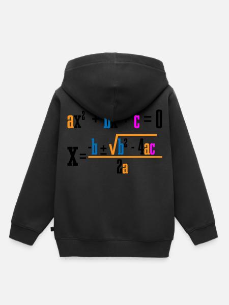 Quadratic Formula For Math Class 7 - Premium børne hættetrøje økologisk - sort