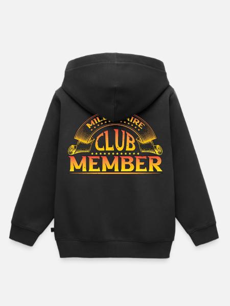 Millionaire Club Member 35 - Kinder Premium Organic Hoodie - Schwarz