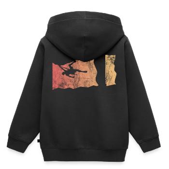 Geschenk Kletterer Boulderer klettern bouldern - Kinder Premium Organic Hoodie - Schwarz - Hinten - AI Model Kid Male (0cm)