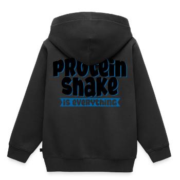 Protein Shake Is Everything 4 - Kids Premium Organic Hoodie - black - Back - AI Model Kid Male (0cm)