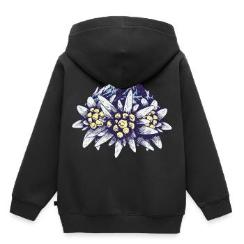 Alps Mountains Mountains Mountaineers Mountain Sports Alm Mountain - Kids Premium Organic Hoodie - black - Back - AI Model Kid Male (0cm)