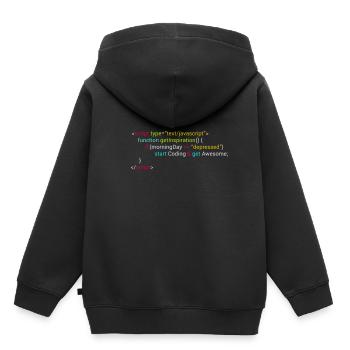 Geek attitude code - Kids Premium Organic Hoodie - black - Back - AI Model Kid Male (0cm)