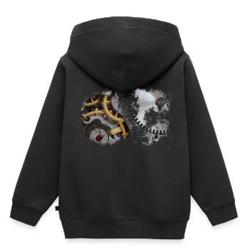 Automatik Uhrwerk - Kinder Premium Organic Hoodie - Schwarz - Hinten - AI Model Kid Male (0cm)