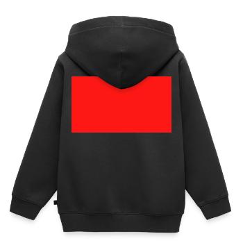 einfach rotes tshirt - Kinder Premium Organic Hoodie - Schwarz - Hinten - AI Model Kid Male (0cm)