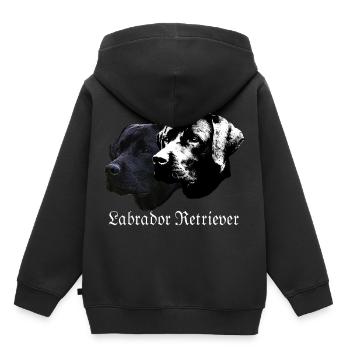 Labrador Retriever, Labrador, Agility, Retriever, Dog - Kids Premium Organic Hoodie - black - Back - AI Model Kid Male (0cm)