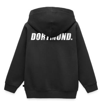 Dortmund - Sweat Premium à capuche enfant bio - noir - Dos - AI Model Kid Male (0cm)