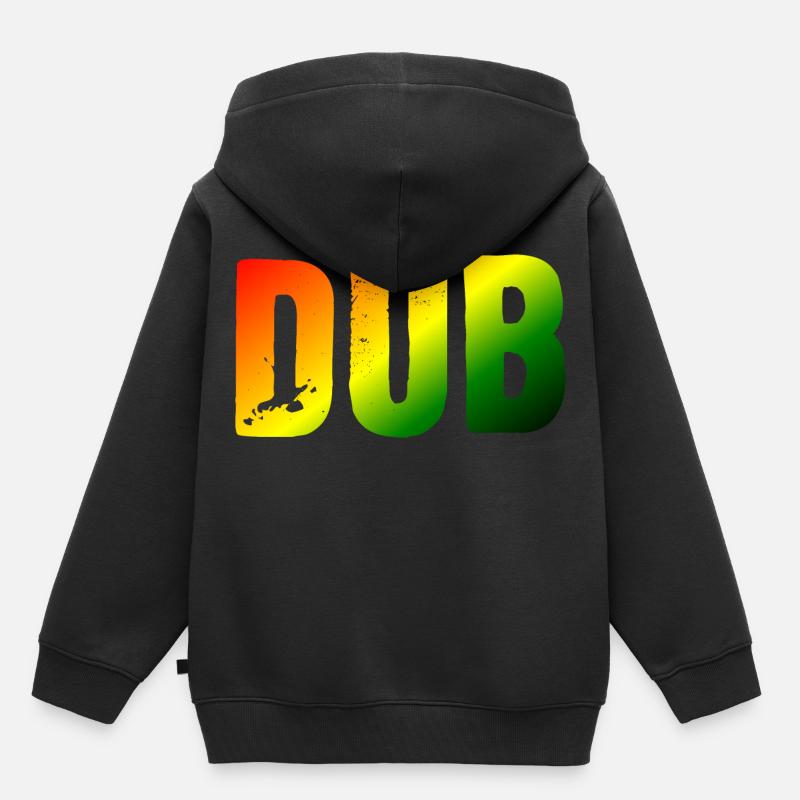 DUB - Sweat Premium à capuche enfant bio - noir