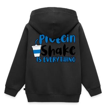 Protein Shake Is Everything 2 - Kids Premium Organic Hoodie - black - Back - AI Model Kid Male (0cm)