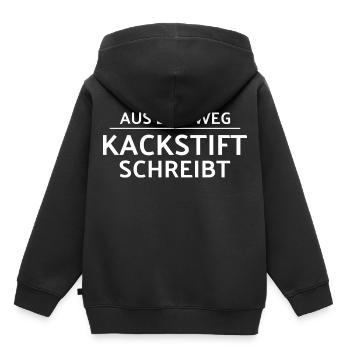 Caca - Sweat Premium à capuche enfant bio - noir - Dos - AI Model Kid Male (0cm)