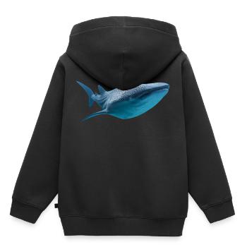 Whale Shark - Sweat Premium à capuche enfant bio - noir - Dos - AI Model Kid Male (0cm)