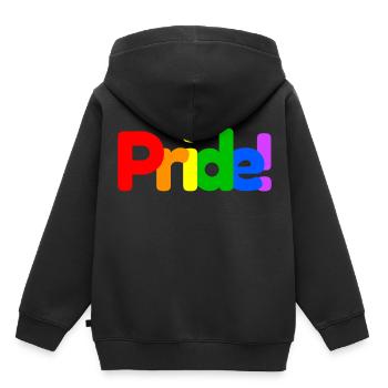 Pride Gay Pride LGBT - Sweat Premium à capuche enfant bio - noir - Dos - AI Model Kid Male (0cm)