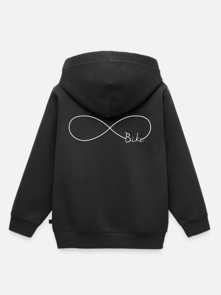 Infinity sign infinity sign bike - Kids Premium Organic Hoodie - black