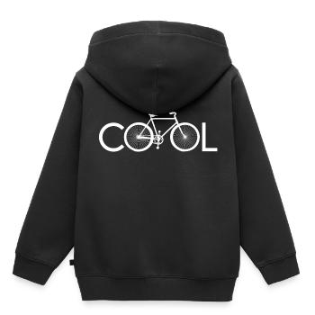 Pédales De Vélo - Sweat Premium à capuche enfant bio - noir - Dos - AI Model Kid Male (0cm)