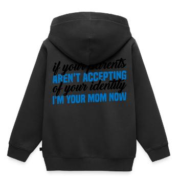 If Your Parents Aren't Accepting Of Your Identity3 - Kinder Premium Organic Hoodie - Schwarz - Hinten - AI Model Kid Male (0cm)