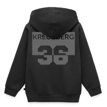 Kreuzberg 36 - Sweat Premium à capuche enfant bio - noir - Dos - AI Model Kid Male (0cm)