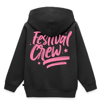 Festival Équipe musique Festivals Festival - Sweat Premium à capuche enfant bio - noir - Dos - AI Model Kid Male (0cm)