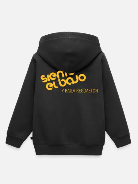 Siente el bajo Bass Reggaeton dancing - Kids Premium Organic Hoodie - black