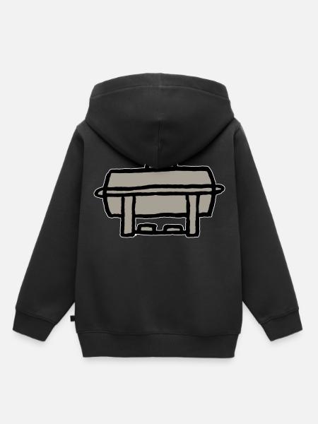 Warmhaltebehälter Buffet Chafing Dish - Kinder Premium Organic Hoodie - Schwarz
