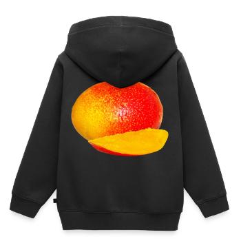 veggie Veggie mangue fruits18 - Sweat Premium à capuche enfant bio - noir - Dos - AI Model Kid Male (0cm)