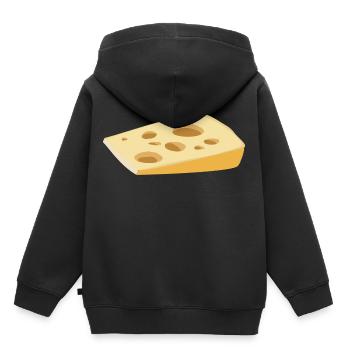 cheese kaese milch milk cow kuh2 - Kinder Premium Organic Hoodie - Schwarz - Hinten - AI Model Kid Male (0cm)