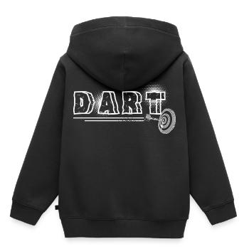 jeu de fléchettes - Sweat Premium à capuche enfant bio - noir - Dos - AI Model Kid Male (0cm)