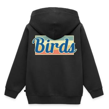 Oiseaux oiseaux - Sweat Premium à capuche enfant bio - noir - Dos - AI Model Kid Male (0cm)