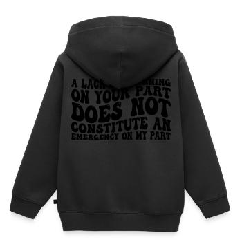 Un manque de planification de votre part ne ... 31 - Sweat Premium à capuche enfant bio - noir - Dos - AI Model Kid Male (0cm)