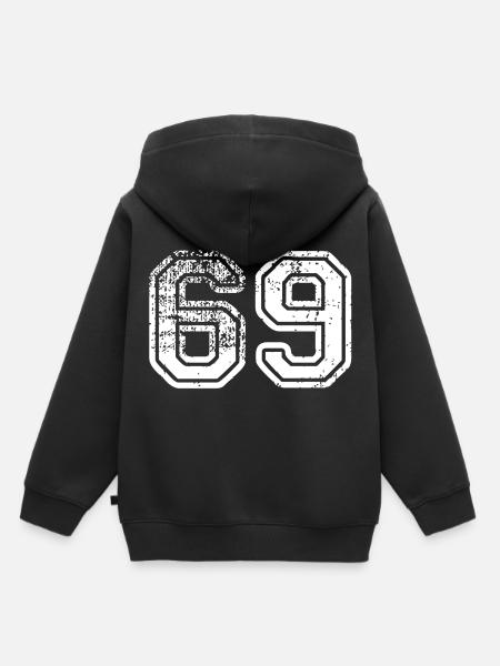 69 - Kids Premium Organic Hoodie - black