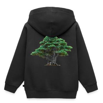Asien Japan Baum Japanisch Flora Natur Bäume - Kinder Premium Organic Hoodie - Schwarz - Hinten - AI Model Kid Male (0cm)