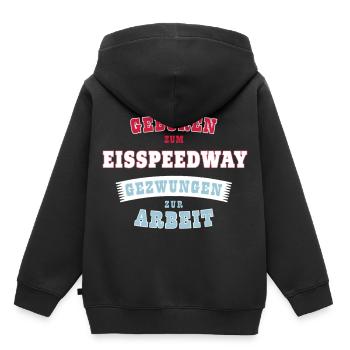 Eisspeedway Sports - Cadeau - Sweat Premium à capuche enfant bio - noir - Dos - AI Model Kid Male (0cm)