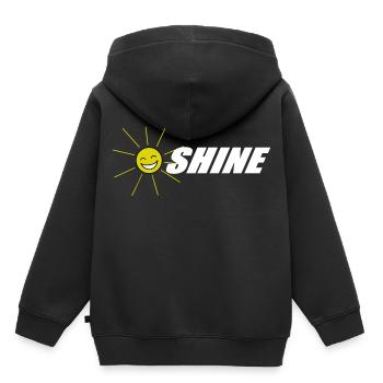 SUNSHINE lustige Bilder Sonne lustige Sprüche - Kinder Premium Organic Hoodie - Schwarz - Hinten - AI Model Kid Male (0cm)