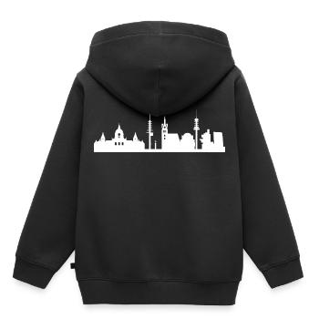 Hanovre - Sweat Premium à capuche enfant bio - noir - Dos - AI Model Kid Male (0cm)