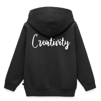 Creativity knows - Kids Premium Organic Hoodie - black - Back - AI Model Kid Male (0cm)