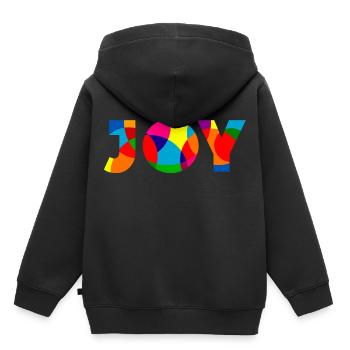 Joy - Joie - Sweat Premium à capuche enfant bio - noir - Dos - AI Model Kid Male (0cm)