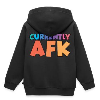 Actuellement Afk - Sweat Premium à capuche enfant bio - noir - Dos - AI Model Kid Male (0cm)