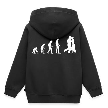 Tanzen | Tanzen Evolution - Kinder Premium Organic Hoodie - Schwarz - Hinten - AI Model Kid Male (0cm)