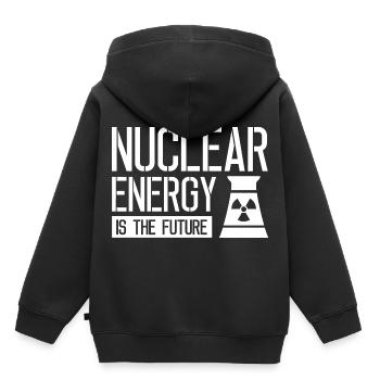 L’énergie nucléaire est l’avenir nucléaire nucléaire - Sweat Premium à capuche enfant bio - noir - Dos - AI Model Kid Male (0cm)