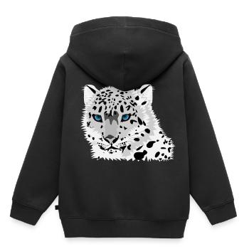 TIGRE POLAIRE - Sweat Premium à capuche enfant bio - noir - Dos - AI Model Kid Male (0cm)