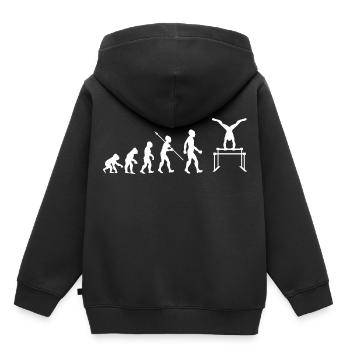 Evolution Gymnastique Gymnastique Gymnastique Sport - Sweat Premium à capuche enfant bio - noir - Dos - AI Model Kid Male (0cm)