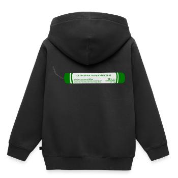 Feux d'artifice pyrotechniques - Sweat Premium à capuche enfant bio - noir - Dos - AI Model Kid Male (0cm)