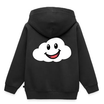 Emotions Feelings Friendly Cloud Sky Weather - Kids Premium Organic Hoodie - black - Back - AI Model Kid Male (0cm)