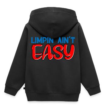 Limpin' Ain't Easy 22 - Kids Premium Organic Hoodie - black - Back - AI Model Kid Male (0cm)