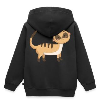 Scharrtier ground female - Kids Premium Organic Hoodie - black - Back - AI Model Kid Male (0cm)