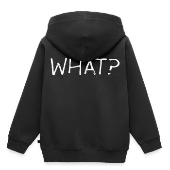point d'interrogation - Sweat Premium à capuche enfant bio - noir - Dos - AI Model Kid Male (0cm)